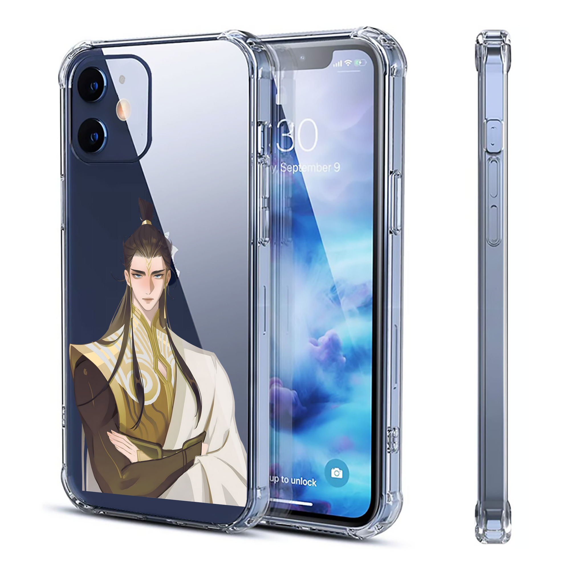 （画像用） Ne Zha 2 ナタ 魔童の大暴れ 【iPhone 12シリーズ対応】透明スマホケース（クリアソフトケース）